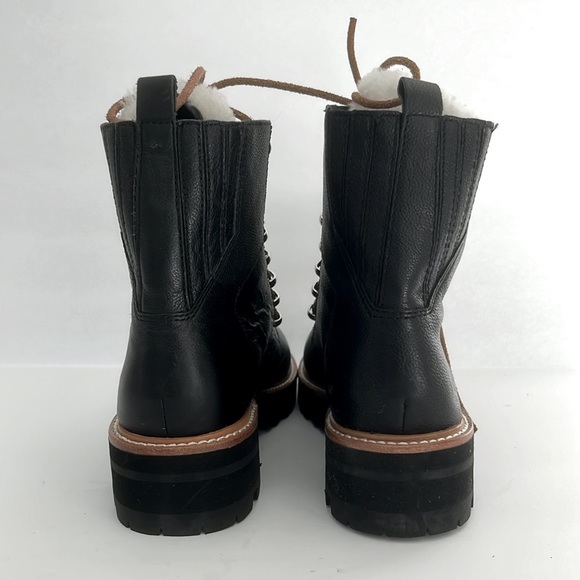 MARC FISHER $199 Shoes Womens Izzie Genuine Shearling Lug Sole Boot Size 6 NEW - Picture 10 of 10